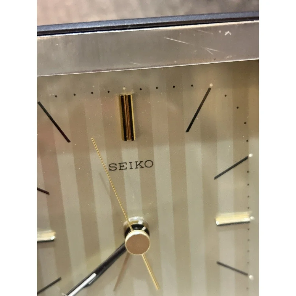 Seiko Alarm Clock Adjustable Quartz SQ Desk QQP111G Japan‎  Vintage Tested/Works
